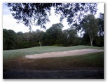 Yamba Golf Course - Yamba: Large bunker around the 12th green.
