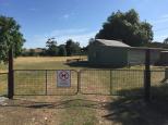Yarck Recreation Reserve - Yarck: Gate access to the Reserve. Pets, particularly dogs, must be on a leash at all times and kept free of the playground.