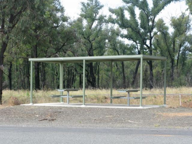 Yarramin Rest Area - The Pilliga: Undercover picnic tables to shield you from the sun and rain. 