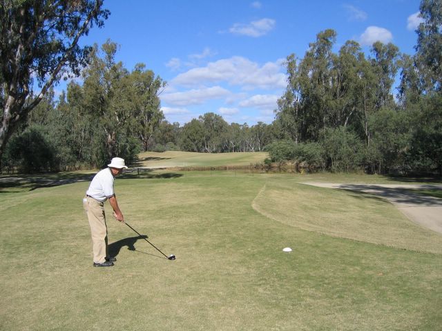 Yarrawonga & Border Golf Club - Mulwala: Fairway view Hole 3