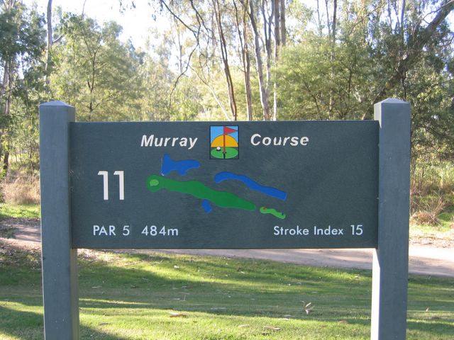 Yarrawonga & Border Golf Club - Mulwala: Yarrawonga & Border Golf Club Hole 11: Par 5, 484 metres