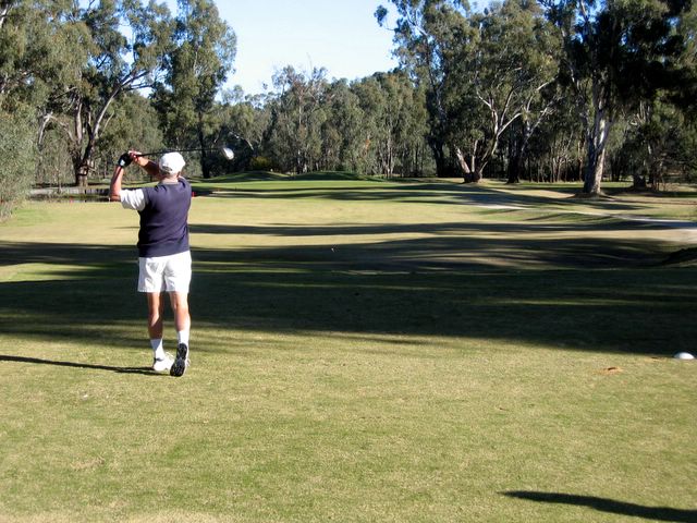 Yarrawonga & Border Golf Club - Mulwala: Fairway view Hole 13