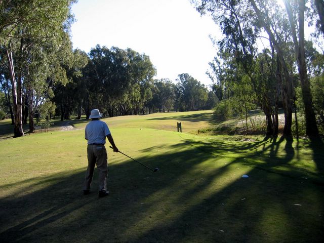 Yarrawonga & Border Golf Club - Mulwala: Fairway view Hole 15
