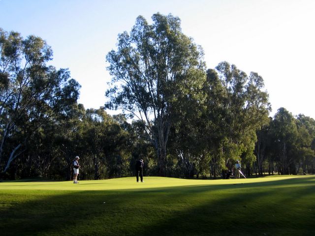 Yarrawonga & Border Golf Club - Mulwala: Green on Hole 16