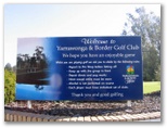 Yarrawonga & Border Golf Club - Mulwala: Yarrawonga & Border Golf Club welcome sign
