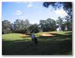 Yarrawonga & Border Golf Club - Mulwala: Approach to the Green on Hole 1