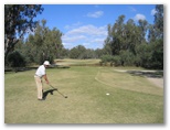 Yarrawonga & Border Golf Club - Mulwala: Fairway view Hole 3