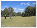 Yarrawonga & Border Golf Club - Mulwala: Approach to the Green on Hole 3