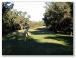 Yarrawonga & Border Golf Club - Mulwala: Fairway view Hole 18