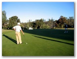 Yarrawonga & Border Golf Club - Mulwala: Green on Hole 18
