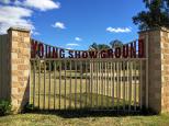 Young Showground - Young: Welcome sign.